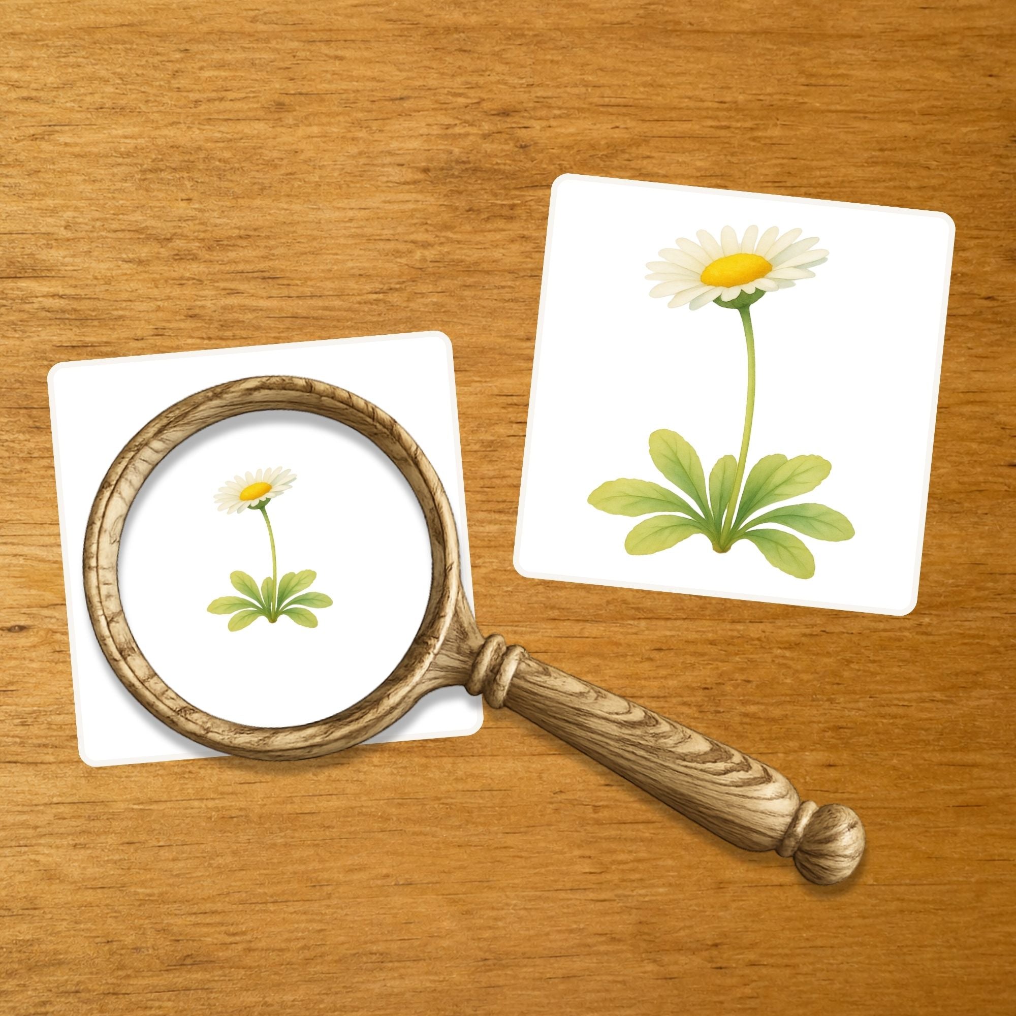 Les Fleurs - mise en paire - loupe