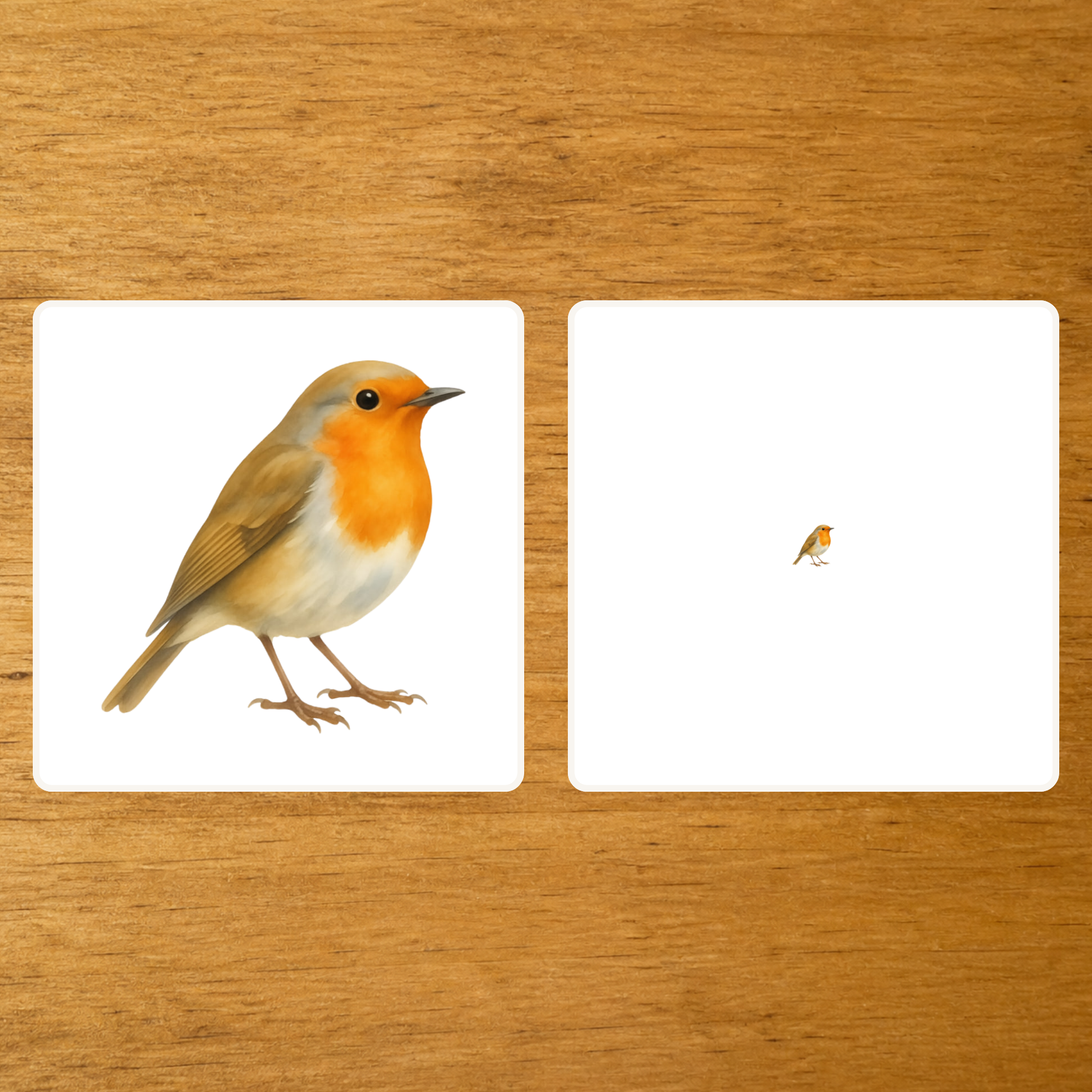 Les Oiseaux - mise en paire - loupe